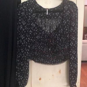 Free people cropped long sleeve